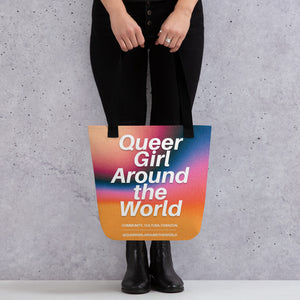 Queer Girl Around the World Tote Bag
