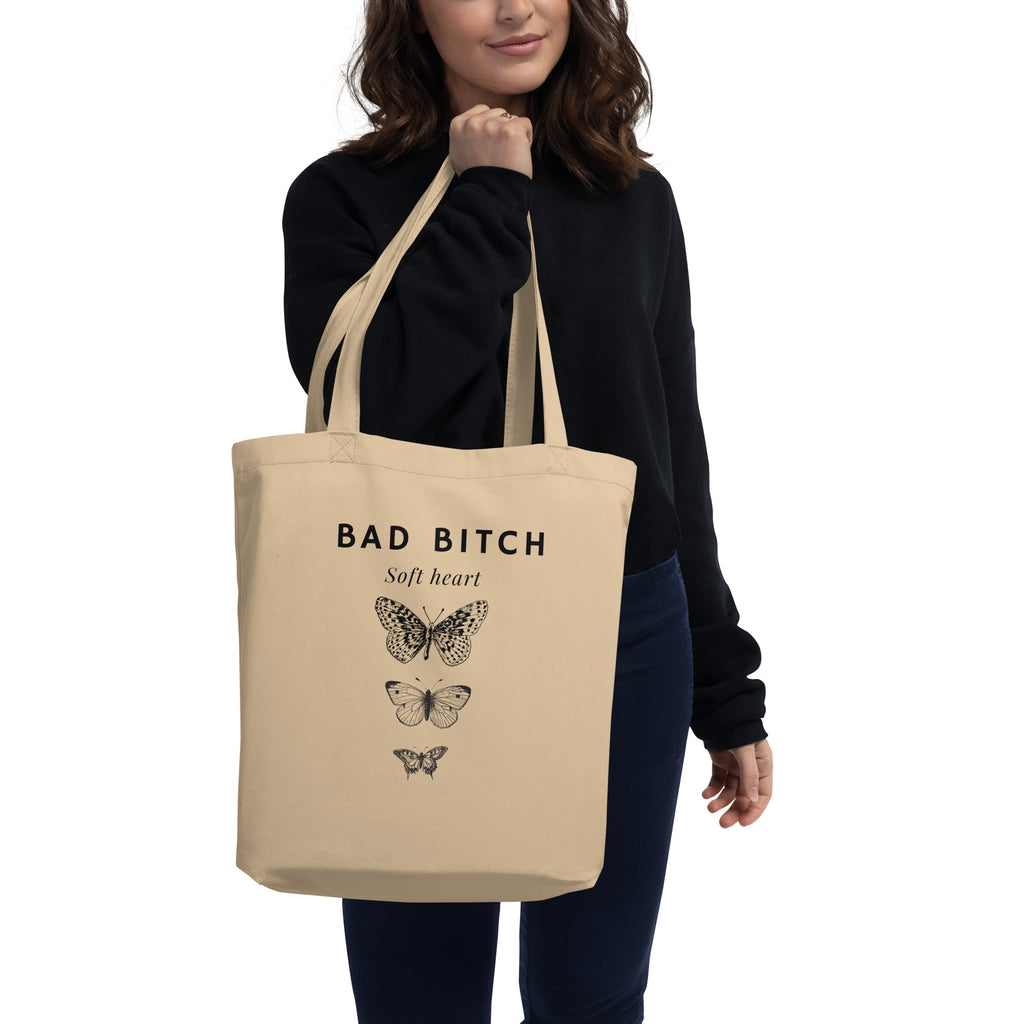 Bad Bitch Soft Heart Tote Bag