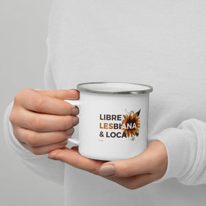 Libre, Les(bi)ana, Loca Enamel Mug