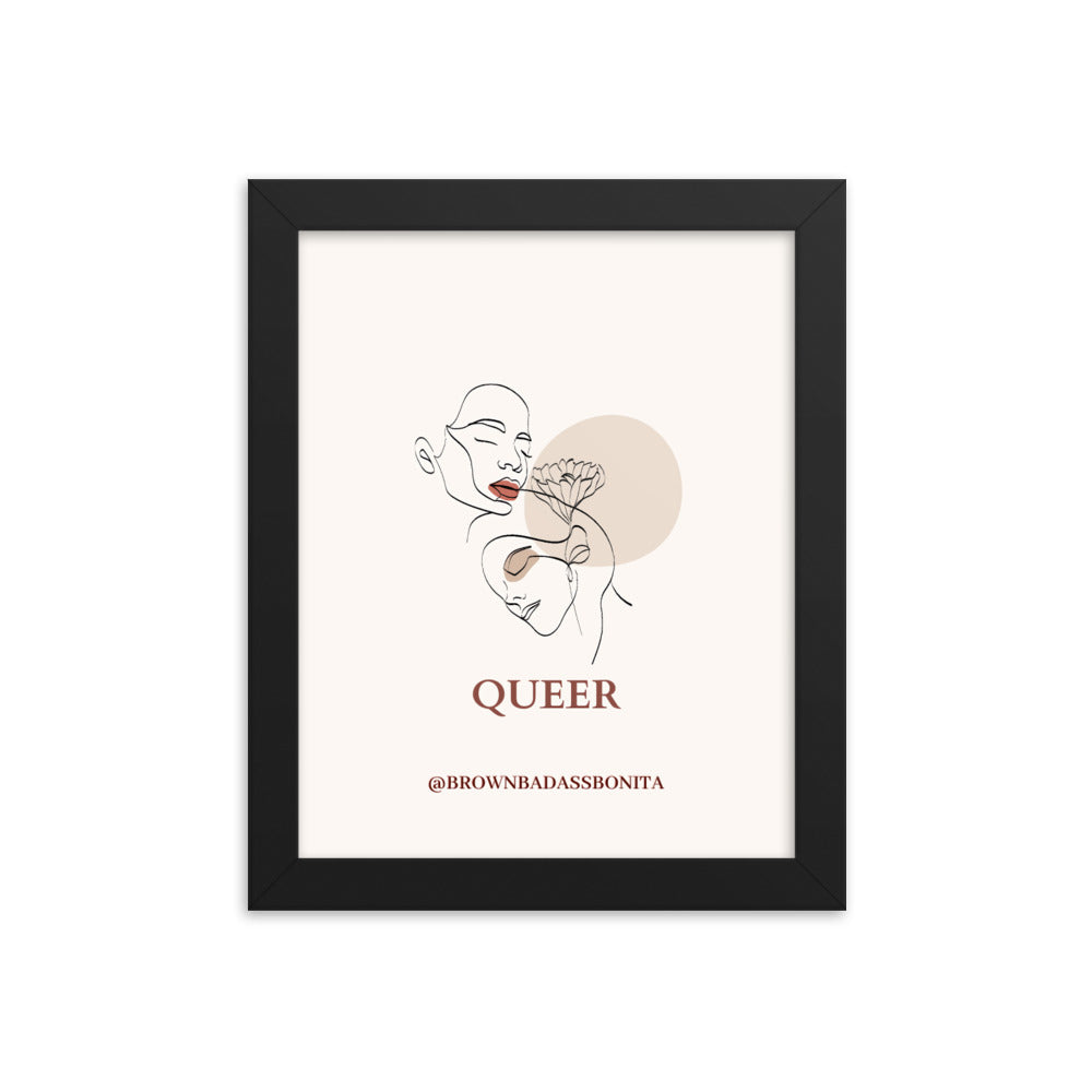 Queer Framed poster