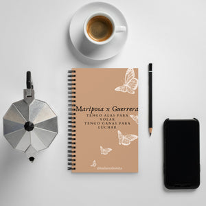 Mariposa x Guerrera notebook