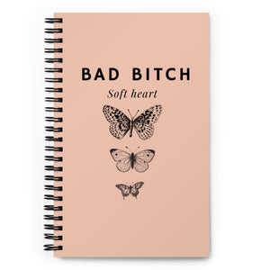 Bad Bitch Soft Heart Spiral notebook