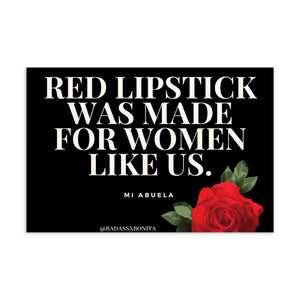 Red Lipstick Postcard