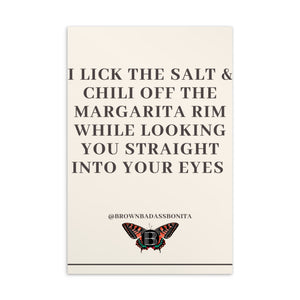 I LICK THE SALT & CHILI OFF, Standard Postcard