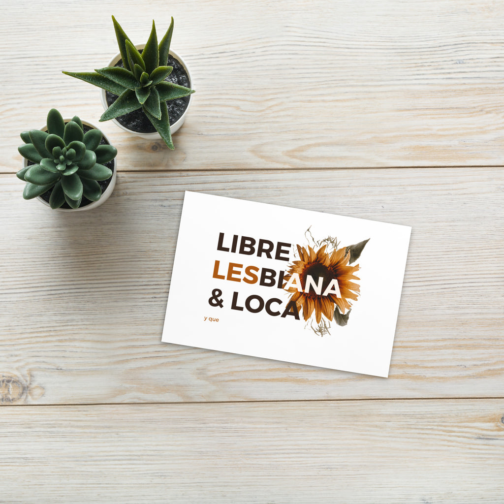 Libre, Les(bi)ana, Loca Postcard