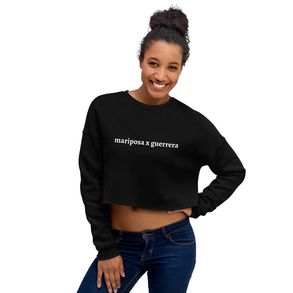 mariposa x guerrera Crop Sweatshirt